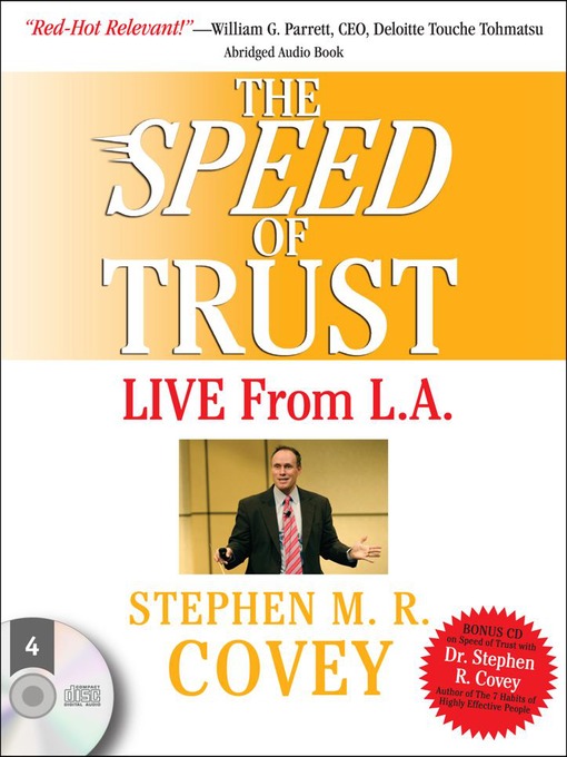 Title details for The Speed of Trust by Stephen M.R. Covey - Available